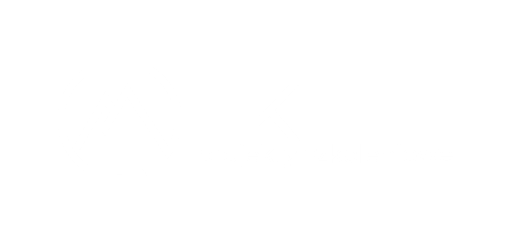 Logo EKF Projekty Szkoleniowe - białe